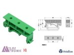 براکت ریلی کوچک نصب برد الکترونیکی DRG01 با ابعاد 18×10×43 میلی متر - تصویر 7