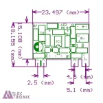 ماژول پاور سوئیچینگ خروجی 5 ولت 700 میلی آمپر 3.5 وات مدل AD3W-HT-V4 - تصویر 3