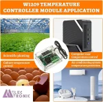 ماژول ترموستات دیجیتال XH-W1209 دارای نمایشگر و کلید کنترلی - تصویر 2