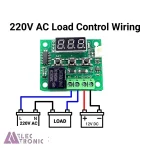 ماژول ترموستات دیجیتال XH-W1209 دارای نمایشگر و کلید کنترلی - تصویر 3