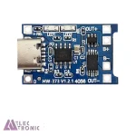 ماژول شارژ باتری تکی 18650 مدل TP4056 با سوکت Type-c