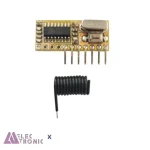ماژول گیرنده وایرلس RXC6 فرکانس 433MHz همراه با آنتن - تصویر 3