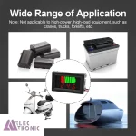 نمایشگر دیجیتال ولتاژ و سطح شارژ باتری 12 تا 60 ولت (LED قرمز) - تصویر 2