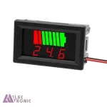 نمایشگر دیجیتال ولتاژ و سطح شارژ باتری 12 تا 60 ولت (LED قرمز) - تصویر 6